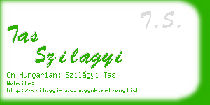 tas szilagyi business card